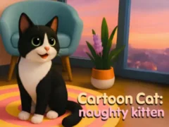 თამაში Cartoon Сat: naughty kitten ონლაინ