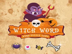 თამაში Witch Word Halloween Puzzel Game ონლაინ