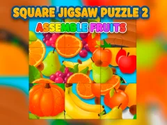 თამაში Square jigsaw Puzzle 2 - Assemble Fruits ონლაინ