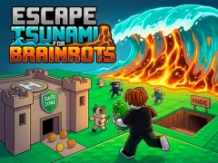 თამაში Escape Tsunami for Brainrots ონლაინ