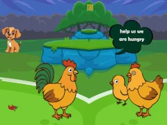 თამაში Feed Hungry Hen Family ონლაინ