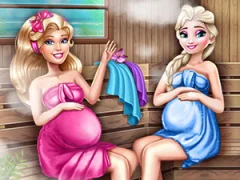თამაში Cute Mommies Pregnant Sauna ონლაინ