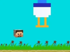 თამაში Chicken Jockey Flappy Minecraft ონლაინ