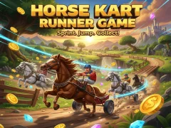 თამაში Horse Kart Runner Game ონლაინ
