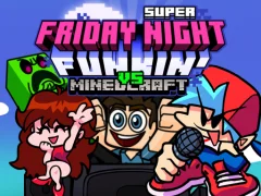 თამაში Super Friday Night Funkin Vs Minecraft ონლაინ
