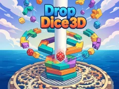 თამაში Drop Dice 3D ონლაინ