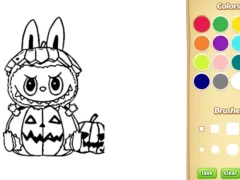 თამაში Halloween Labubu Coloring & Drawing Game ონლაინ