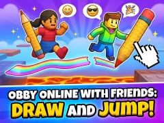 თამაში Obby online with friends: Draw and Jump! ონლაინ