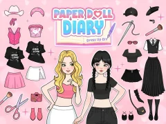 თამაში Paper Doll Diary: Dress Up DIY ონლაინ