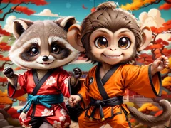 თამაში Kung-Fu Little Animals ონლაინ