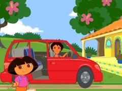 თამაში Dora The explorer Dora's Ride-Along City Adventure ონლაინ