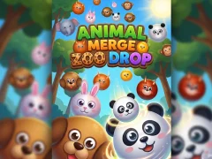 თამაში Animal Merge Zoo Drop ონლაინ