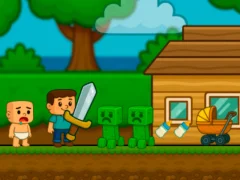 თამაში Baby Noob Help! Steve ონლაინ