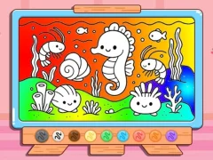 თამაში Coloring Book: Kawaii Sea Animals ონლაინ