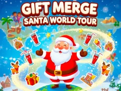 თამაში Gift Merge Santa World Tour ონლაინ