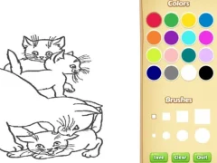 თამაში Cats Coloring Book For Kids ონლაინ