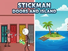თამაში Stickman Doors and Island ონლაინ