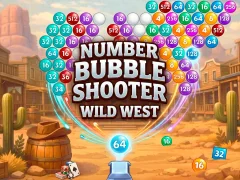 თამაში Number Bubble Shooter Wild West ონლაინ