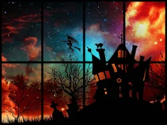 თამაში Sliding Halloween Party ონლაინ