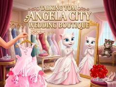 თამაში Talking Tom Angela City Wedding Boutique ონლაინ