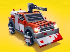 თამაში Zombie Derby Blocky Roads ონლაინ