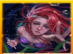თამაში Mermaid Ariel Princess Jigsaw Puzzle ონლაინ