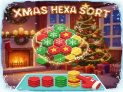 თამაში Xmas Hexa Sort ონლაინ