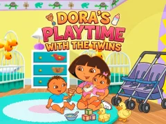 თამაში Dora the Explorer Dora's Playtime with the Twins ონლაინ