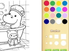 თამაში Cozy Friends Coloring Book for Kids ონლაინ