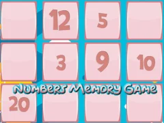 თამაში Memory Game With Numbers ონლაინ