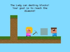 თამაში Lady And Nubik Build And Dig ონლაინ