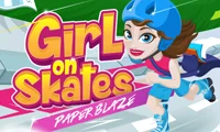 თამაში Girl on Skates Paper Blaze ონლაინ