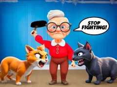 თამაში Cat and Granny ონლაინ