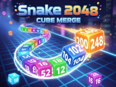 თამაში Snake 2048: Cube Merge ონლაინ