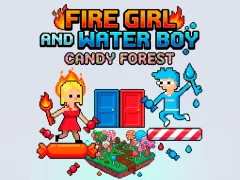 თამაში Fire Girl and Water Boy Candy Forest ონლაინ