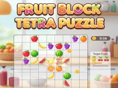თამაში Fruit Block Tetra Puzzle ონლაინ