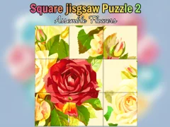თამაში Square jigsaw Puzzle 2  Assemble Flowers ონლაინ