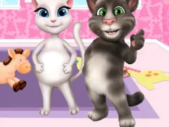 თამაში Preganat Kitty Room Decor ონლაინ