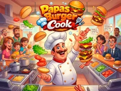 თამაში Papas Burger Cook ონლაინ