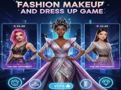 თამაში Fashion Makeup And Dress Up Game ონლაინ
