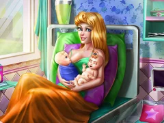თამაში Sleepy Princess Twins Birth ონლაინ