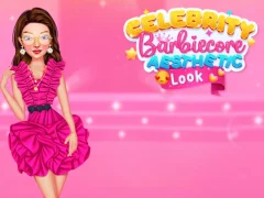 თამაში Celebrity BarbieCore Aesthetic Look ონლაინ