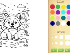 თამაში Dog Coloring Book ონლაინ