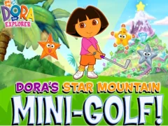 თამაში Dora The explorer Dora's Star Mountain Mini-Golf ონლაინ