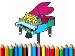 თამაში Back To School: Piano Coloring Book ონლაინ