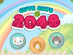 თამაში Cute Cats 2048 ონლაინ