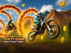 თამაში Adventure Crazy Ramp Bike Stunt Game ონლაინ