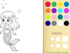 თამაში Mermaid Coloring Book For Kids ონლაინ