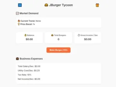 თამაში Jburger Tycoon ონლაინ