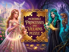 თამაში Incredible Princesses and Villains Puzzle ონლაინ